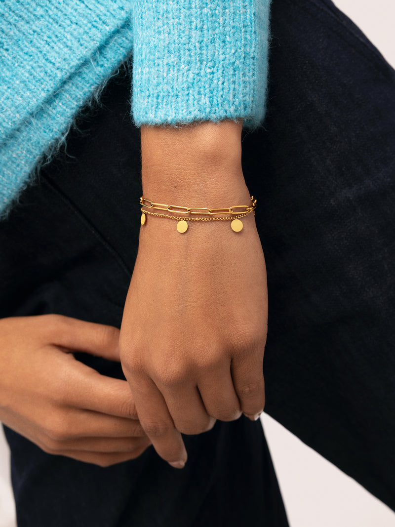 Bracelet Sienna Steel Gold Plated