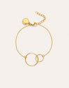 Bracelet Sister en acier plaqué or