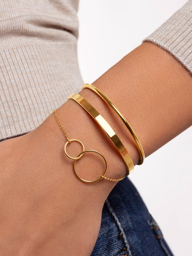 Plate Stainless Steel Gold Bracelet 