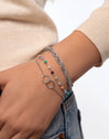 Pulsera Crystals Colors Plata