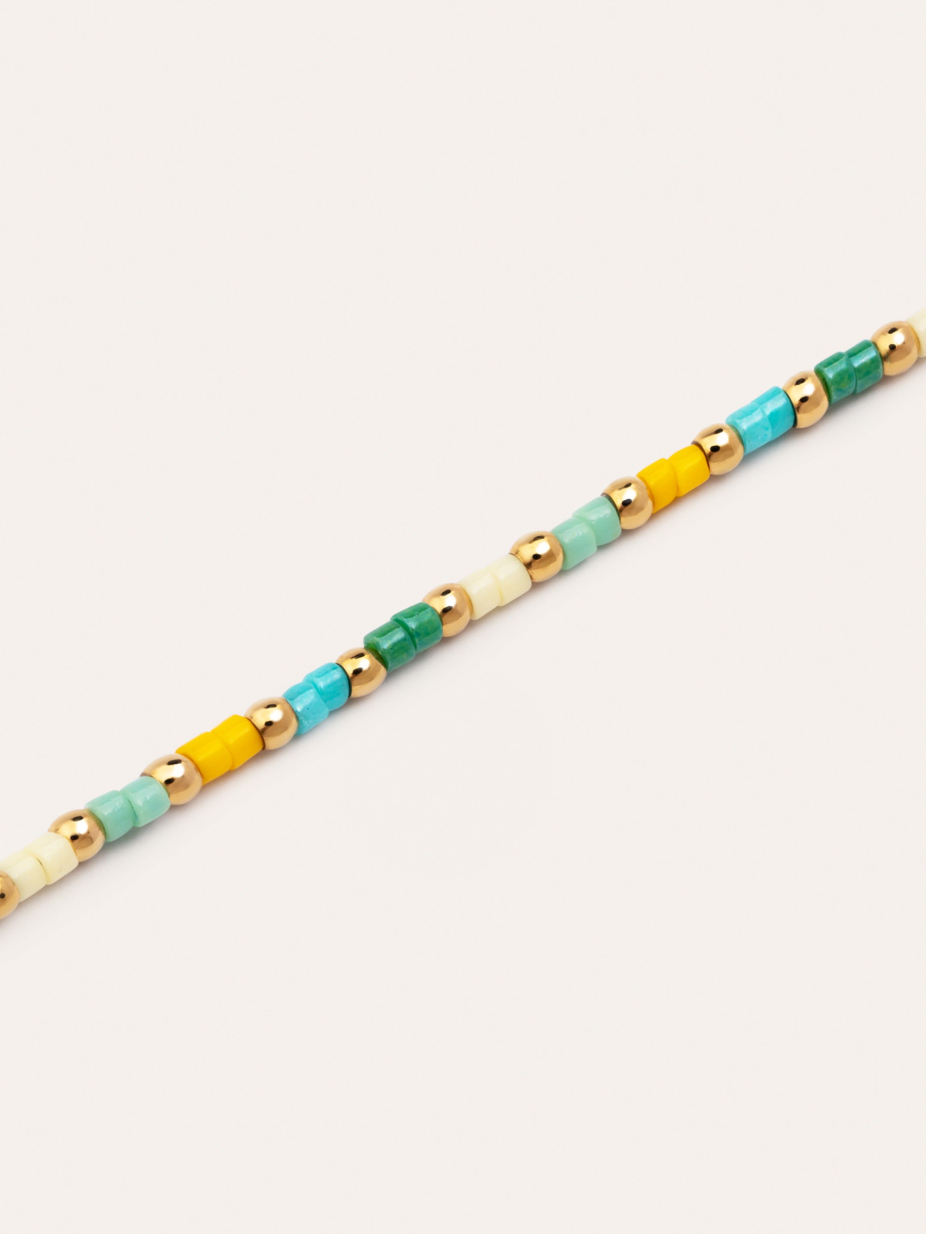 Summer Colors Stainless Steel Gold Bracelet 