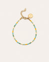 Summer Colors Stainless Steel Gold Bracelet 