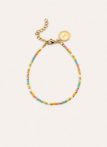 Sweet Colors Stainless Steel Gold Bracelet