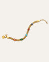 Tape Stones Stainless Steel Gold Bracelet