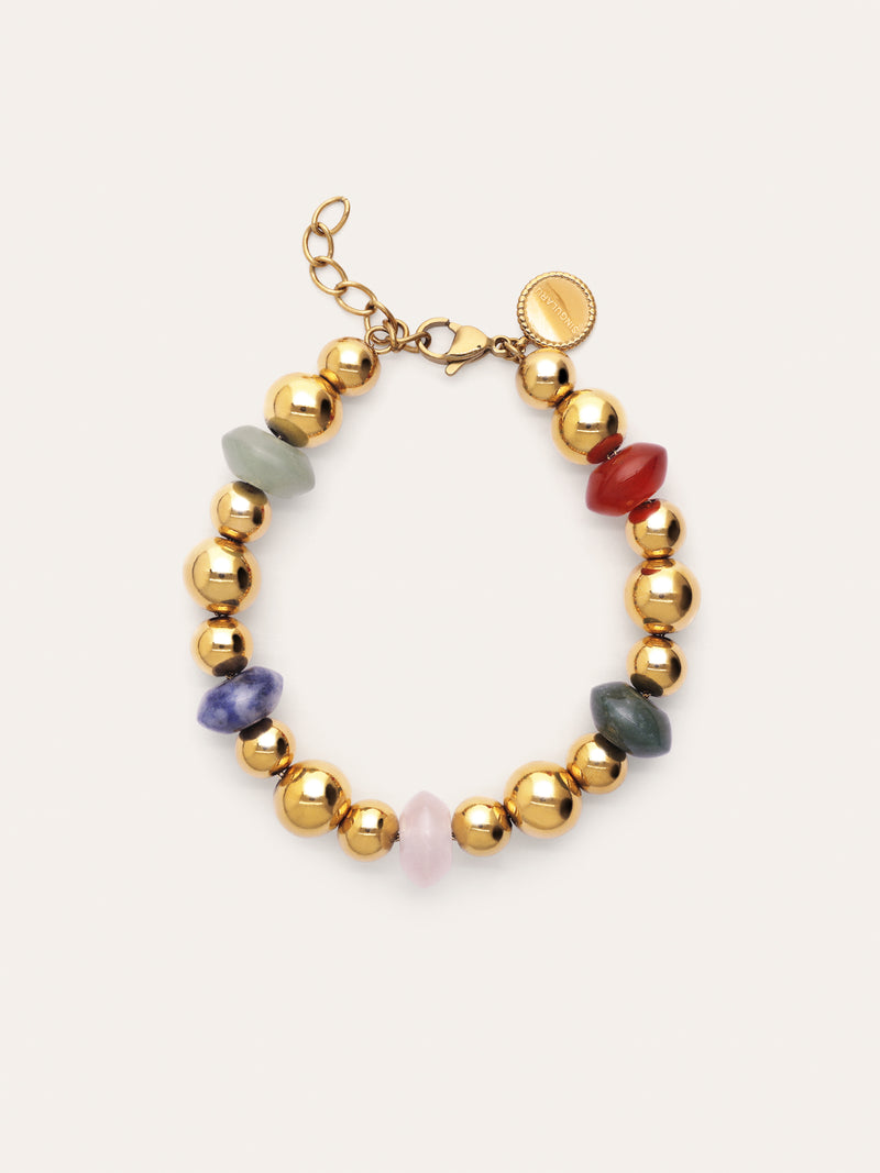 Winter Bomb Stainless Steel Gold Bracelet
