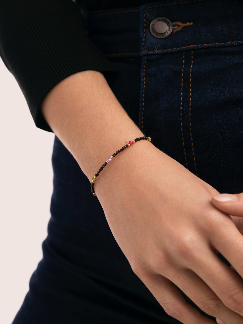 Winter Glam Stainless Steel Gold Bracelet