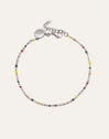 Dots Colors Enamel Stainless Steel Anklet