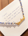 Abuela Heart Cianita Stainless Steel Gold Necklace