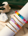 Personalized Color Rainbow Stainless Steel Gold Bracelet