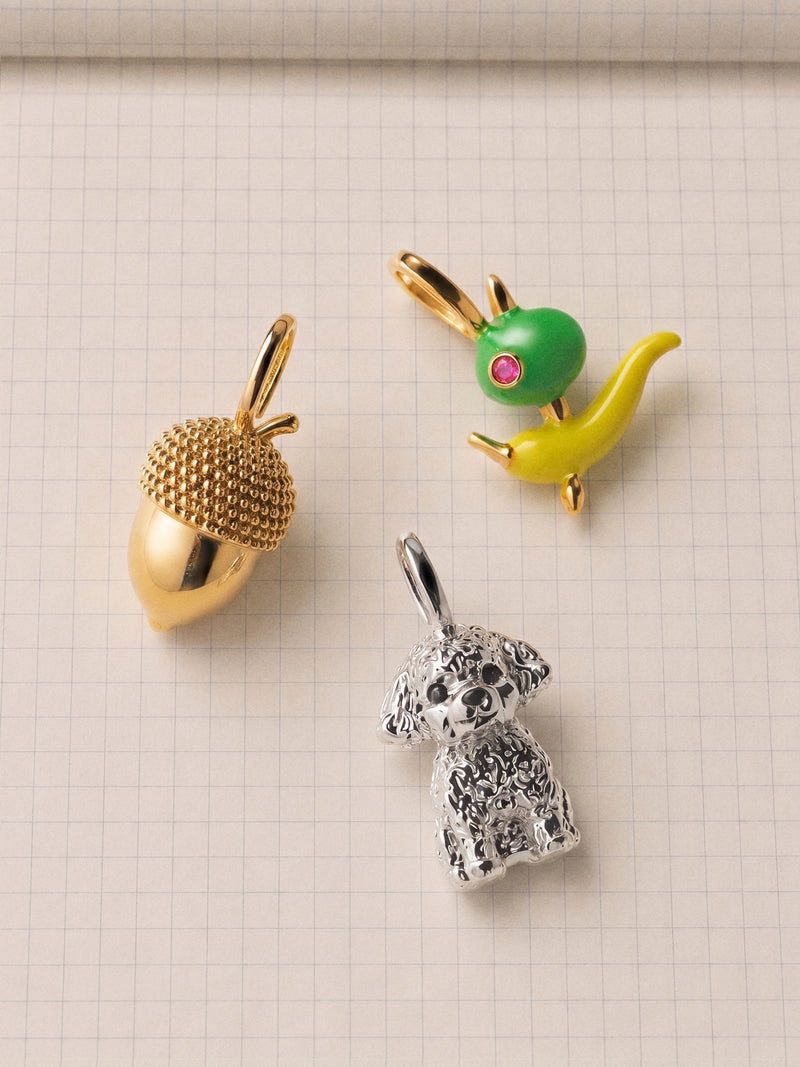 Charm Bellota Banhado a Ouro