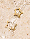 Superstar Stainless Steel Gold Earrings