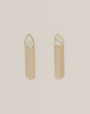 Pendientes Nácar Cascada Acero Baño Oro
