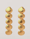 Long Maris Stainless Steel Gold Earrings 