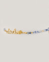 Abuela Heart Cianita Stainless Steel Gold Bracelet