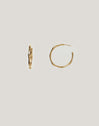 Pendientes Aro Bamboo Baño Oro