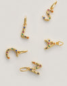 Organic Personalized Colors Gold Charm