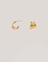 Aire Stainless Steel Gold Earrings