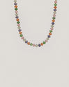 Collar Alpine Stones Acero Baño Oro