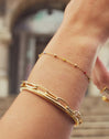 Friendship Color 2 Pack Gold Bracelets
