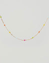 Fine Enamel Colors Gold Necklace 