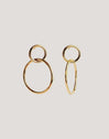 Sister Steel Gold-Plated Earrings - vista 6