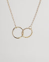 Collar Circles Twist Baño Oro