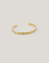 Brazalete Curve Rainbow Acero Baño Oro