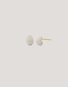 Pendientes Gota Enamel Alea Blanco Acero Baño Oro - vista 7
