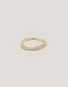 Bague Fine Scarlett Blanc Plaqué Or - vista 4