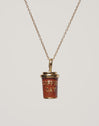 Coffee Gold Charm