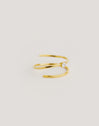 Anello Spiral Spark Placcatura oro - vista 4