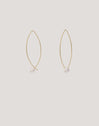 Pendientes Arch Bean Pearl Acero Baño Oro - vista 5