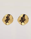 Waves Stainless Steel Gold Earrings