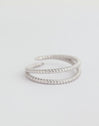 Anillo Doble Twist Plata