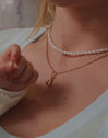 Organic Personalized Colors Gold Charm