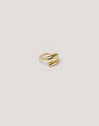 Anillo Abbraccio Acero Baño Oro