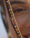 Swing Dots Colors Enamel Gold Necklace