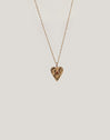 Charm Raw Heart Baño Oro