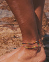 Rainbow Stainless Steel Gold Anklet