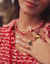 Carmesí Stainless Steel Gold Necklace