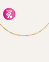 Mini Twist Stainless Steel Gold Necklace