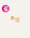 Mini Paw Gold Single Earring