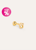 Mini Paw Gold Single Earring