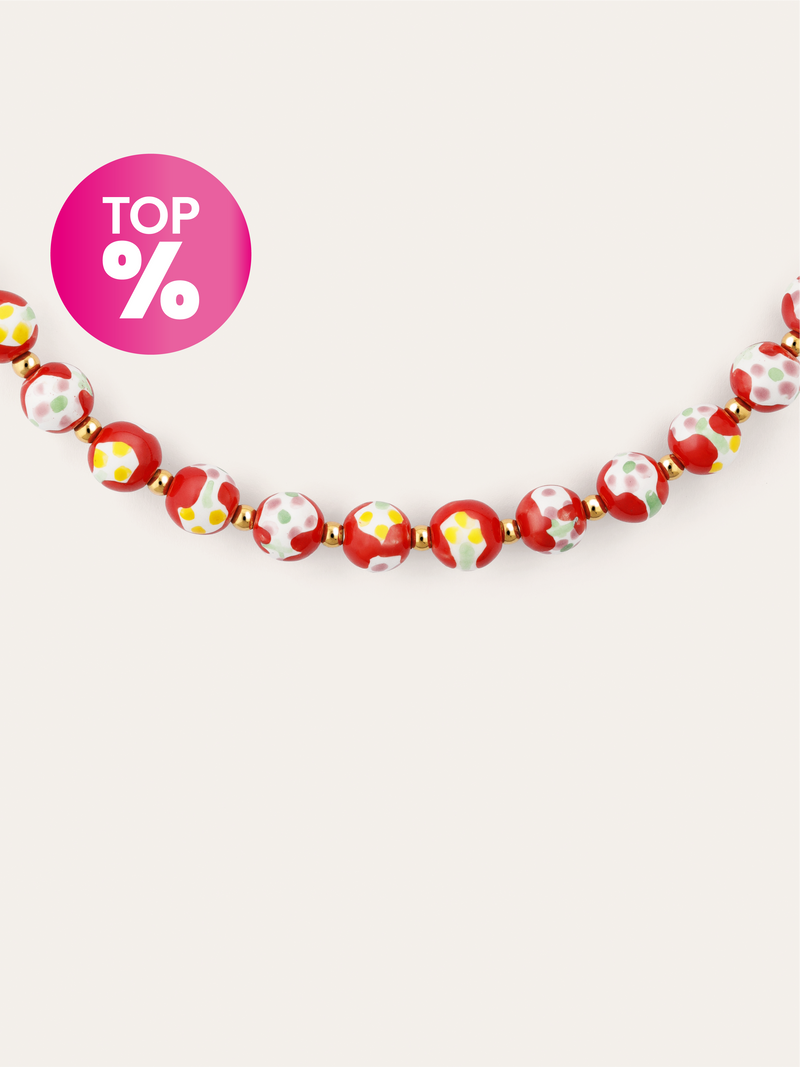 Carmesí Stainless Steel Gold Necklace