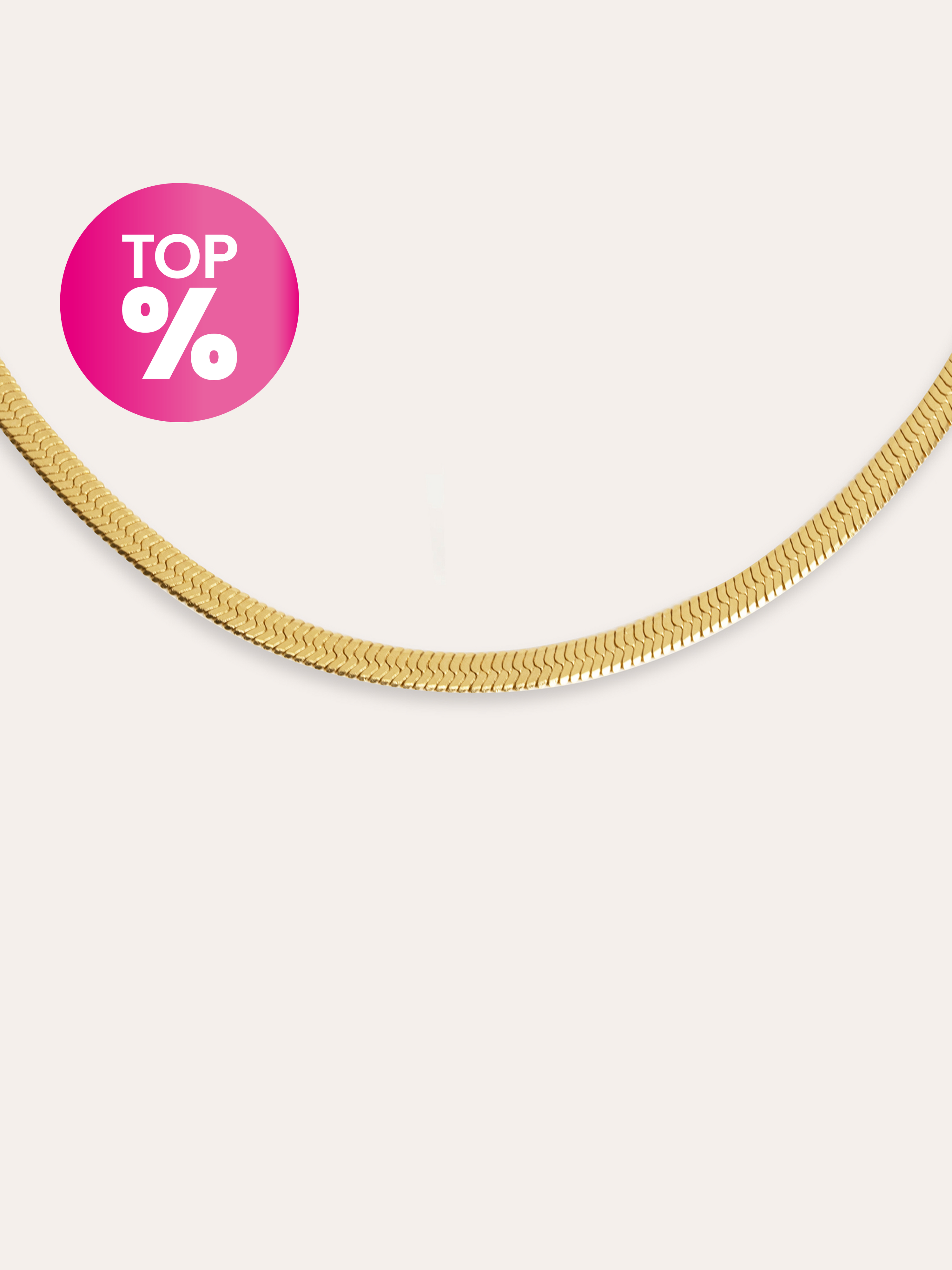 Lisse Stainless Steel Gold Necklace
