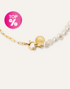 Chic Pearl Stainless Steel Gold Necklace