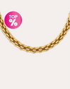 Big Rope Stainless Steel Gold Necklace