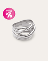 Triple Cross Stainless Steel Ring