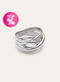 Triple Cross Stainless Steel Ring