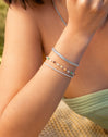 Pulsera Crystals Colors Plata